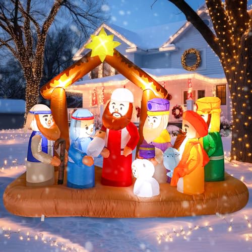Inflatable Nutcracker Outdoor Decoration with Built-in LED Lights U53599