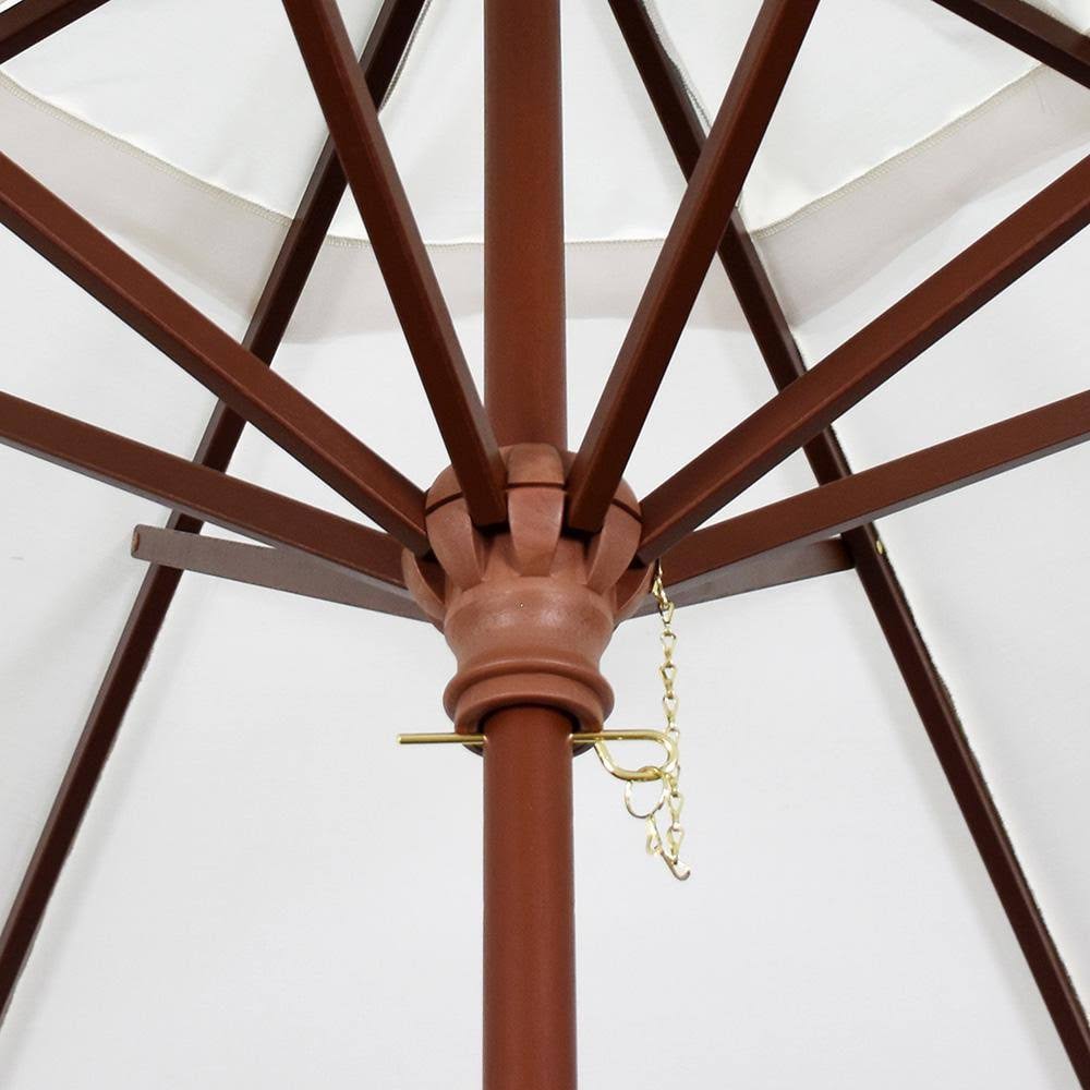 9 ft. Olefin Wood Market Umbrella Z1023