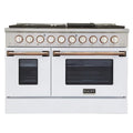 White Dual Fuel Gas Range A781