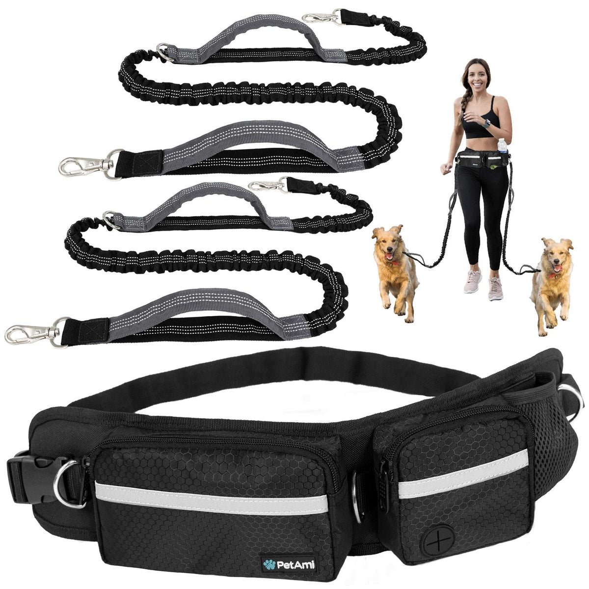 Hands Free Dog Leash Belt Bag Y812