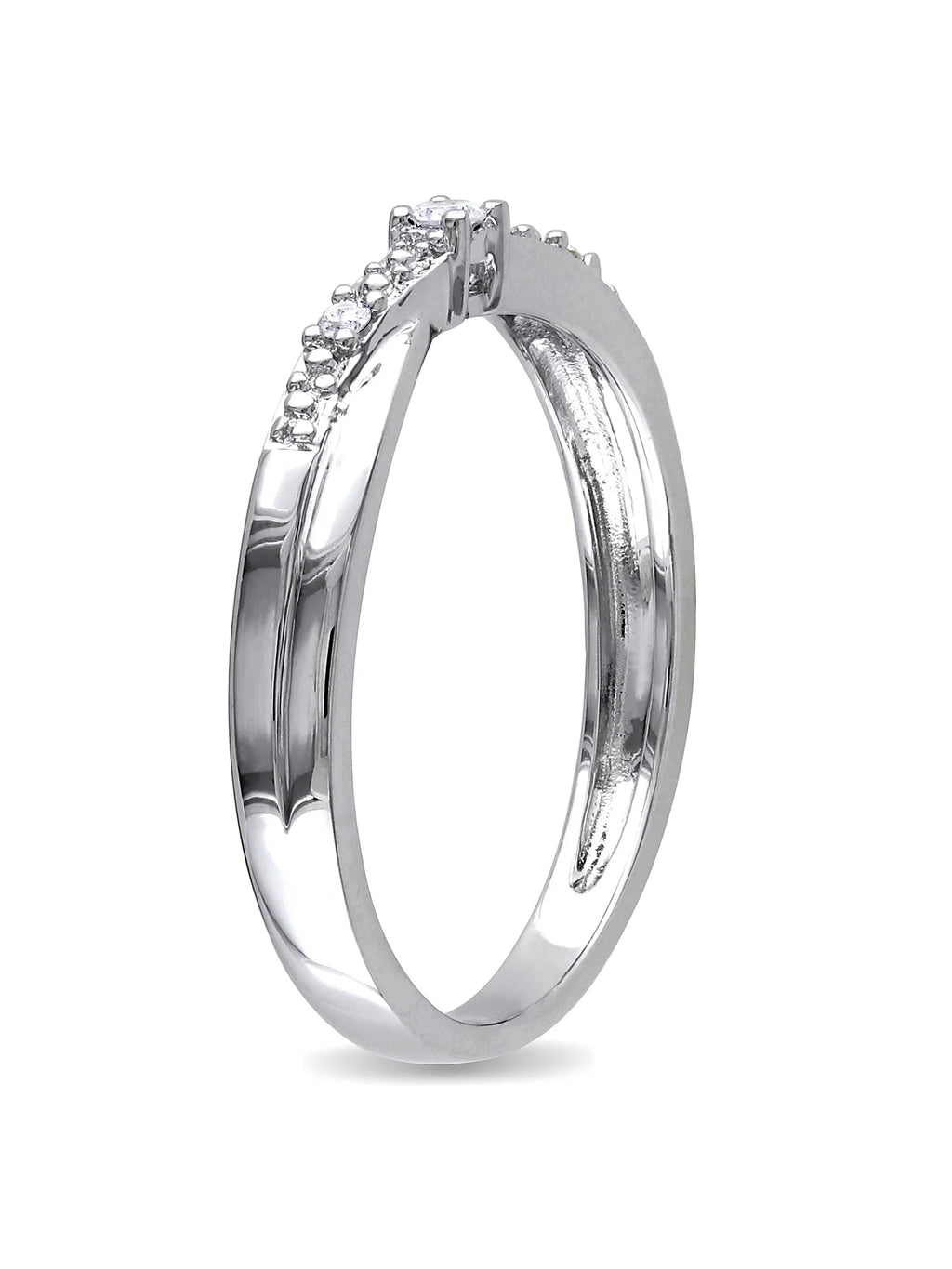 Diamond-Accent 10kt White Gold Promise Ring M7585