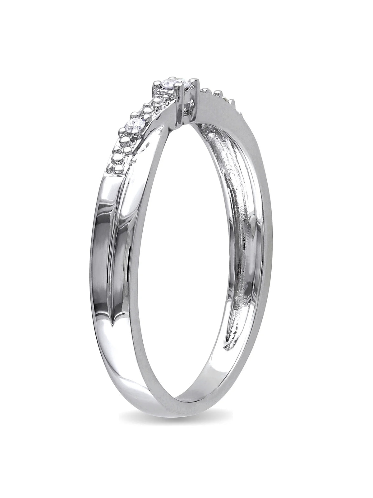 Diamond-Accent 10kt White Gold Promise Ring M7585