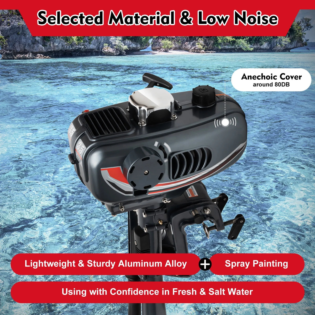 3.5HP 2 Stroke Outboard Motor O784080