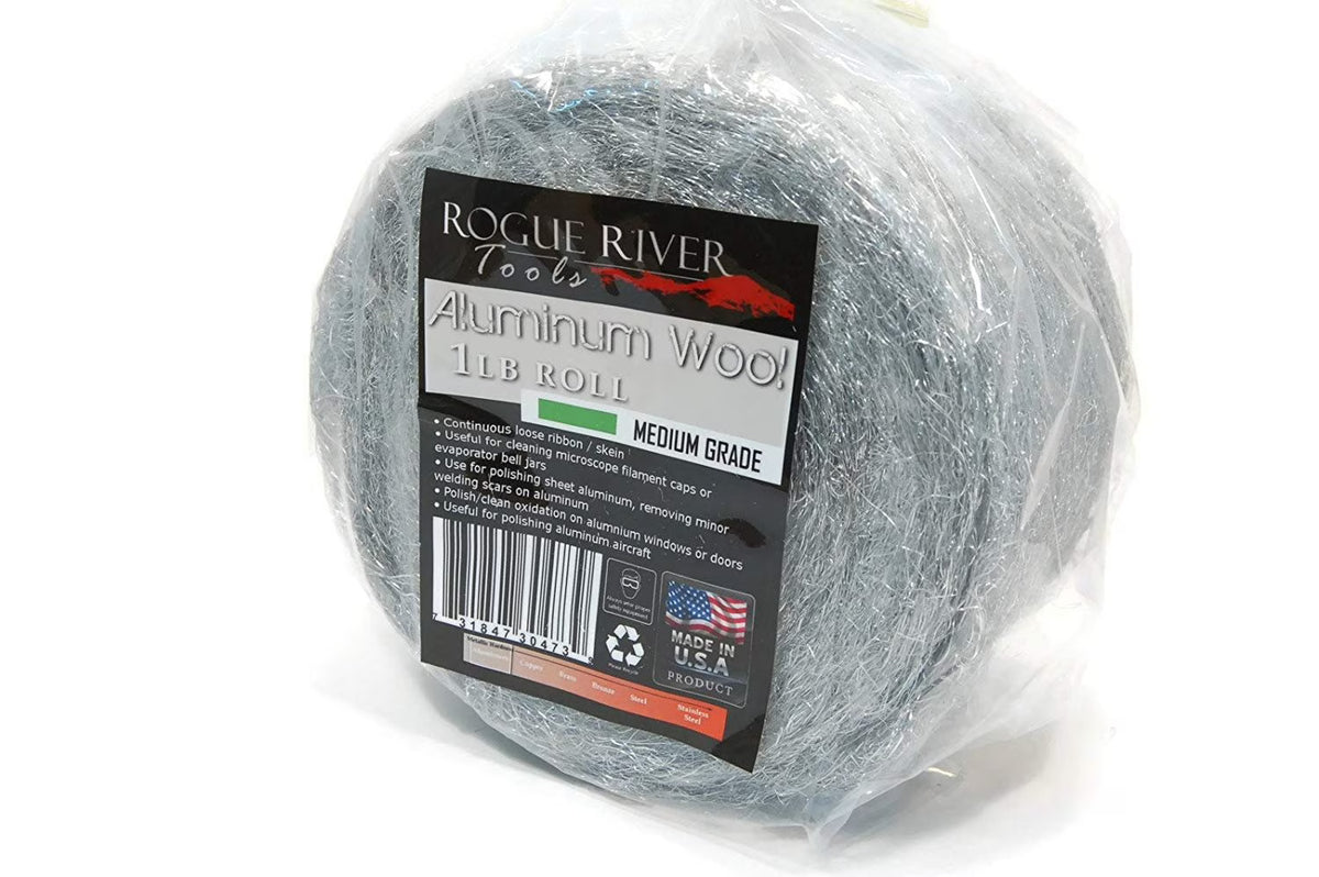 Aluminum Wool Medium Grade 1lb Roll X7238
