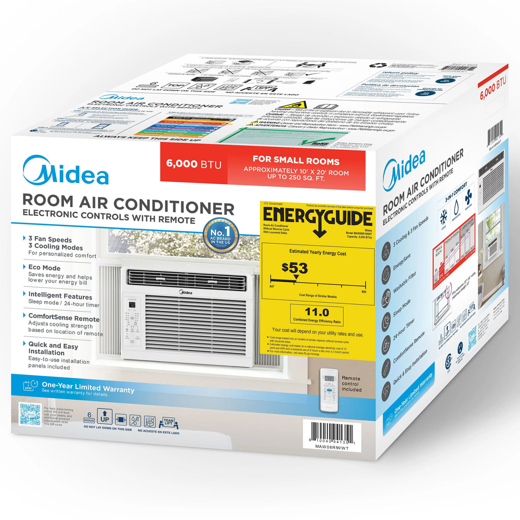6,000 BTU Window Air Conditioner with Remote S130