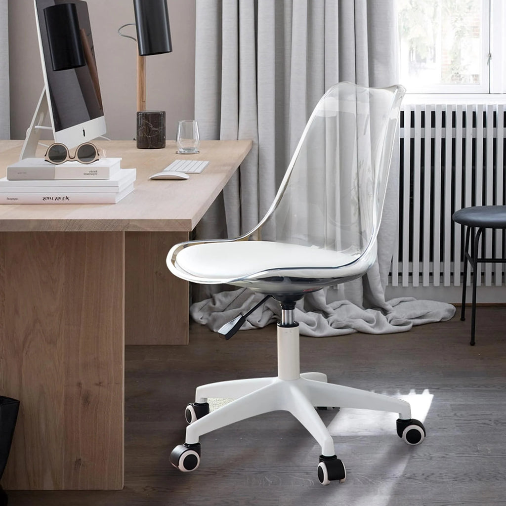 Adjustable 360 °Swivel Armless Computer Chair With Wheels V800