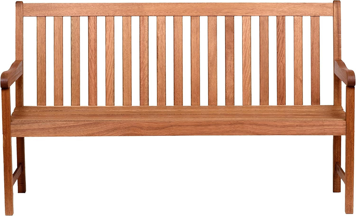 Light Brown Eucalyptus Wood Patio Bench T88568