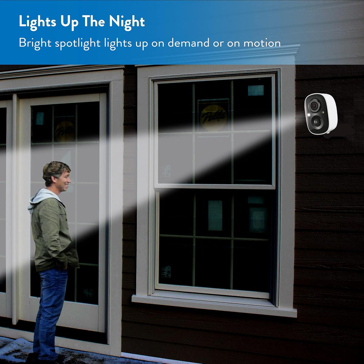 Wireless Solar Security Camera with Spotlight A41758