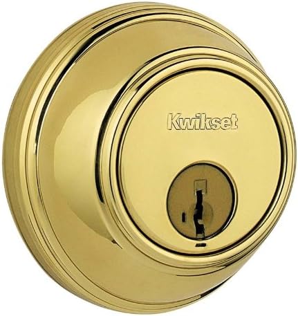 Key Control Deadbolt Smart Key Bright Brass Finish Pack of 2 C49880
