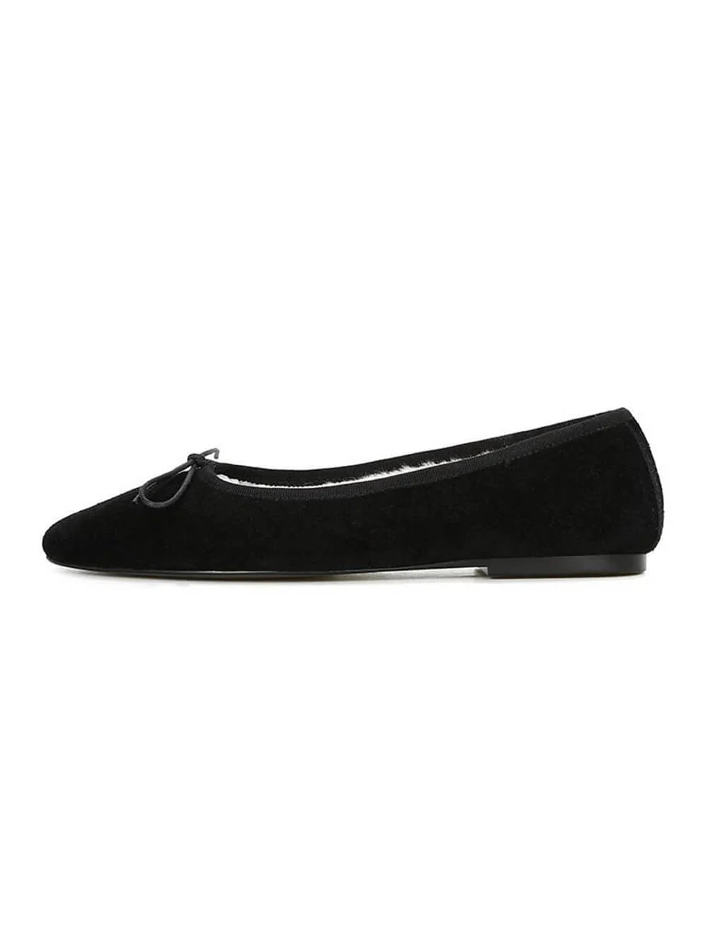 Suede Bow Ballet Shoe C435914