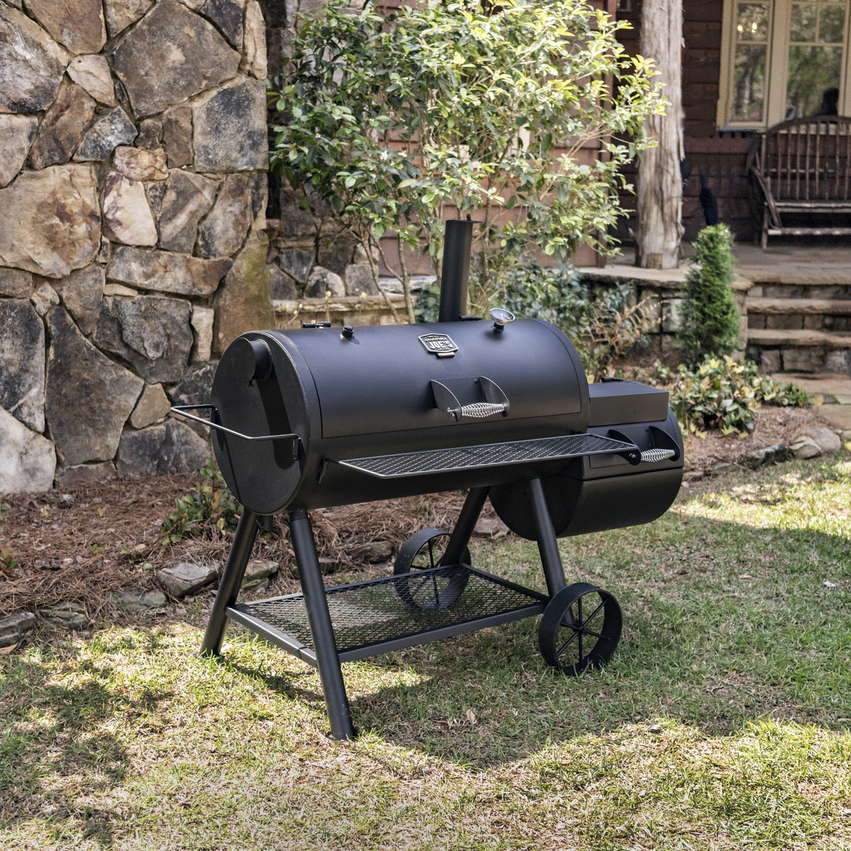 Longhorn Reverse Flow Offset Smoker R2458