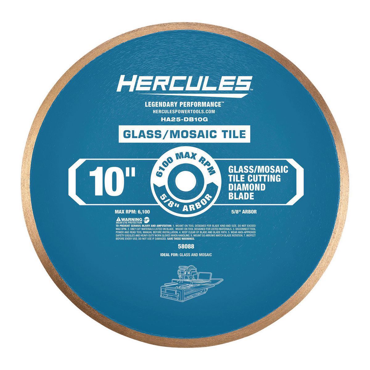 10 in. Glass and Mosaic Tile Diamond Blade X9310