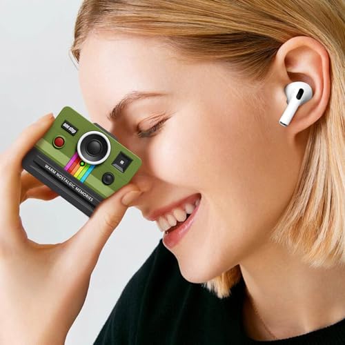 Black Silicone Airpods 4 Case with Keychain P315470
