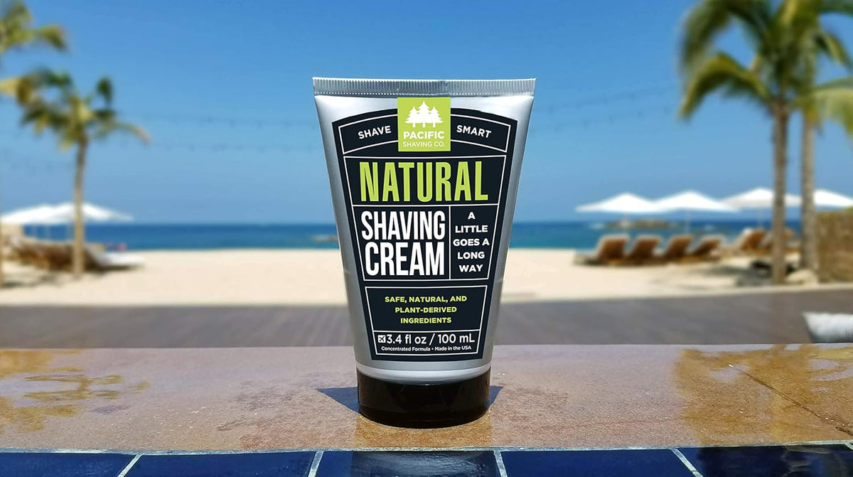 All Natural Shaving Cream, 3.4 oz (Pack of 12) Q8129