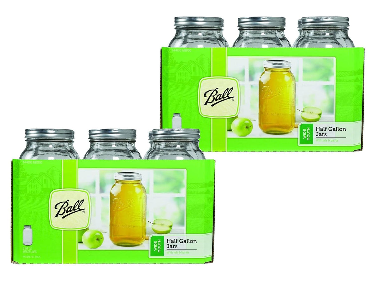 64 ounce Wide Mouth Jar, Set of 12 W9396