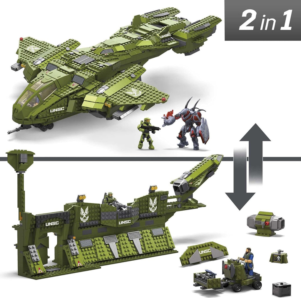 Pelican Inbound Vehicle with 2024 Pieces, 3 Micro Action Figures and Accessories Z638264