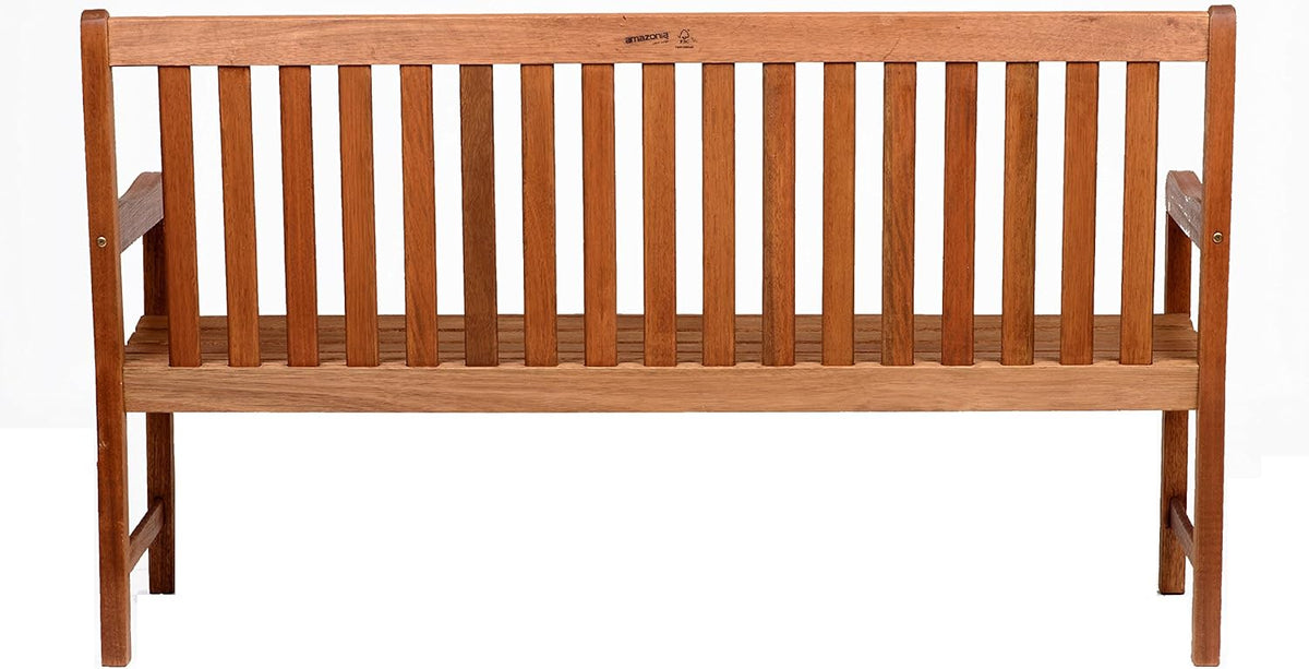 Light Brown Eucalyptus Wood Patio Bench T88568