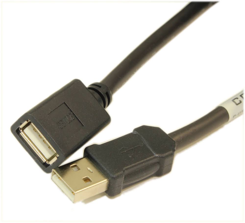 35ft USB 2.0 Type A Male to A Female Cable, Black C2754