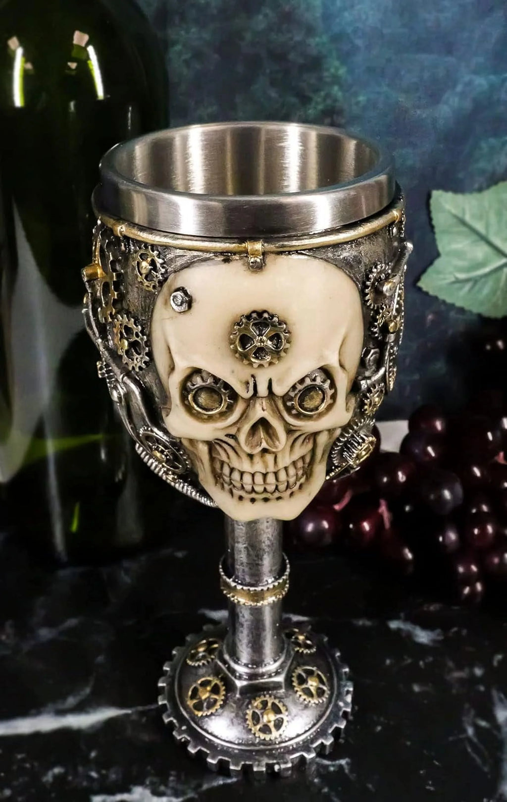 Silver 6Oz Wine Goblet Cup Figurine Y7777
