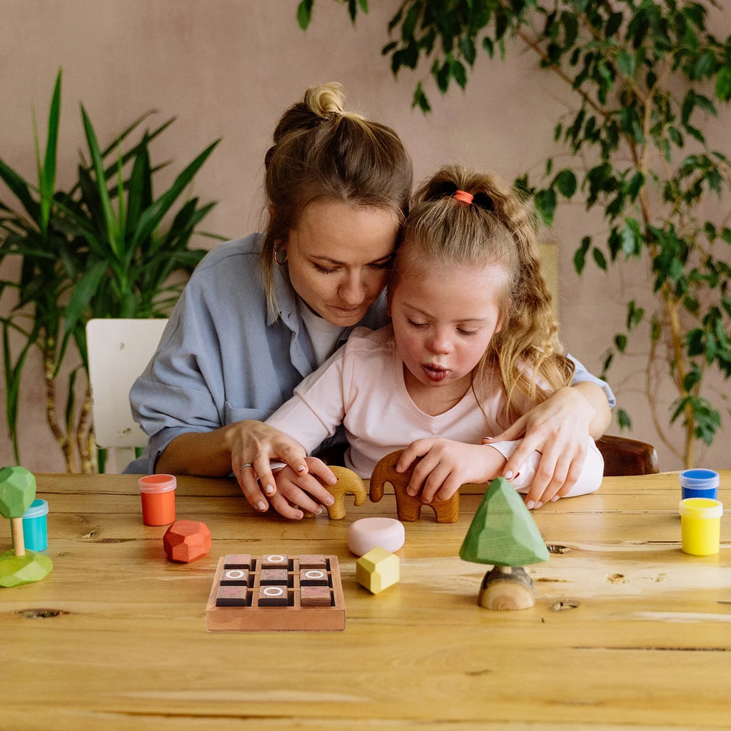 Tic Tac Toe Wooden Board Game Toy R95879