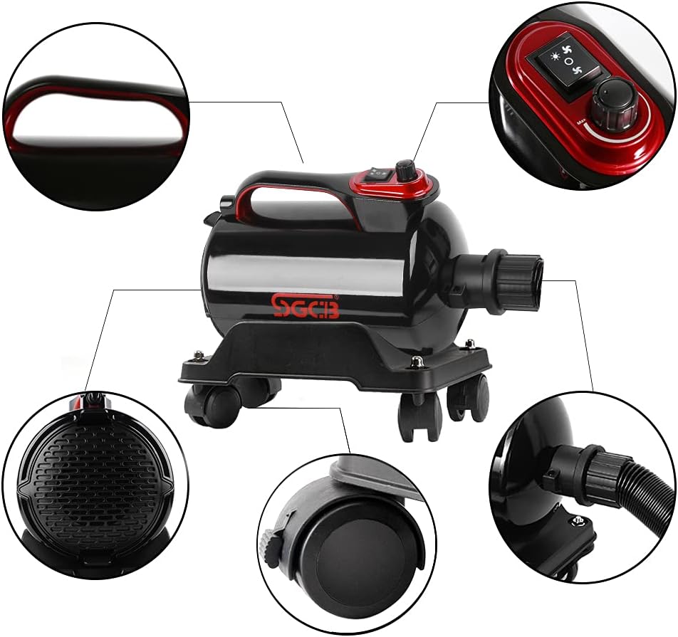 5.0HP Car Air Dryer Blower with Caster Base M24118