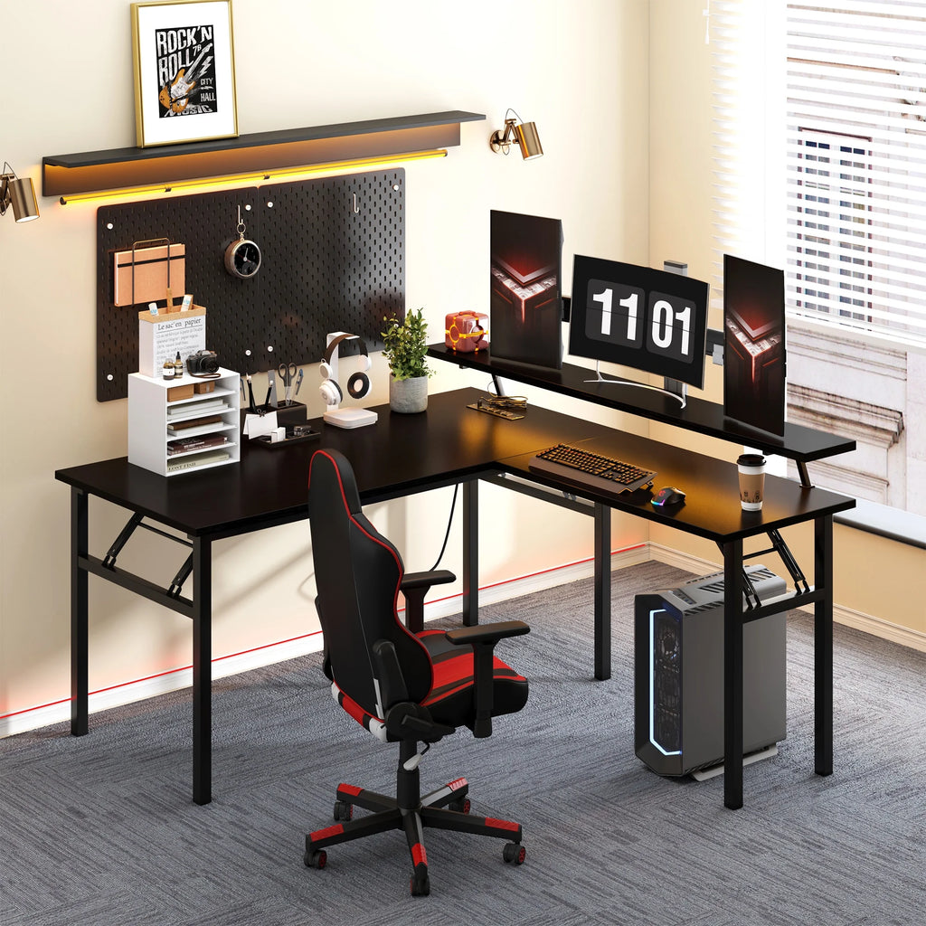 Black Corner Gaming Desk X541262