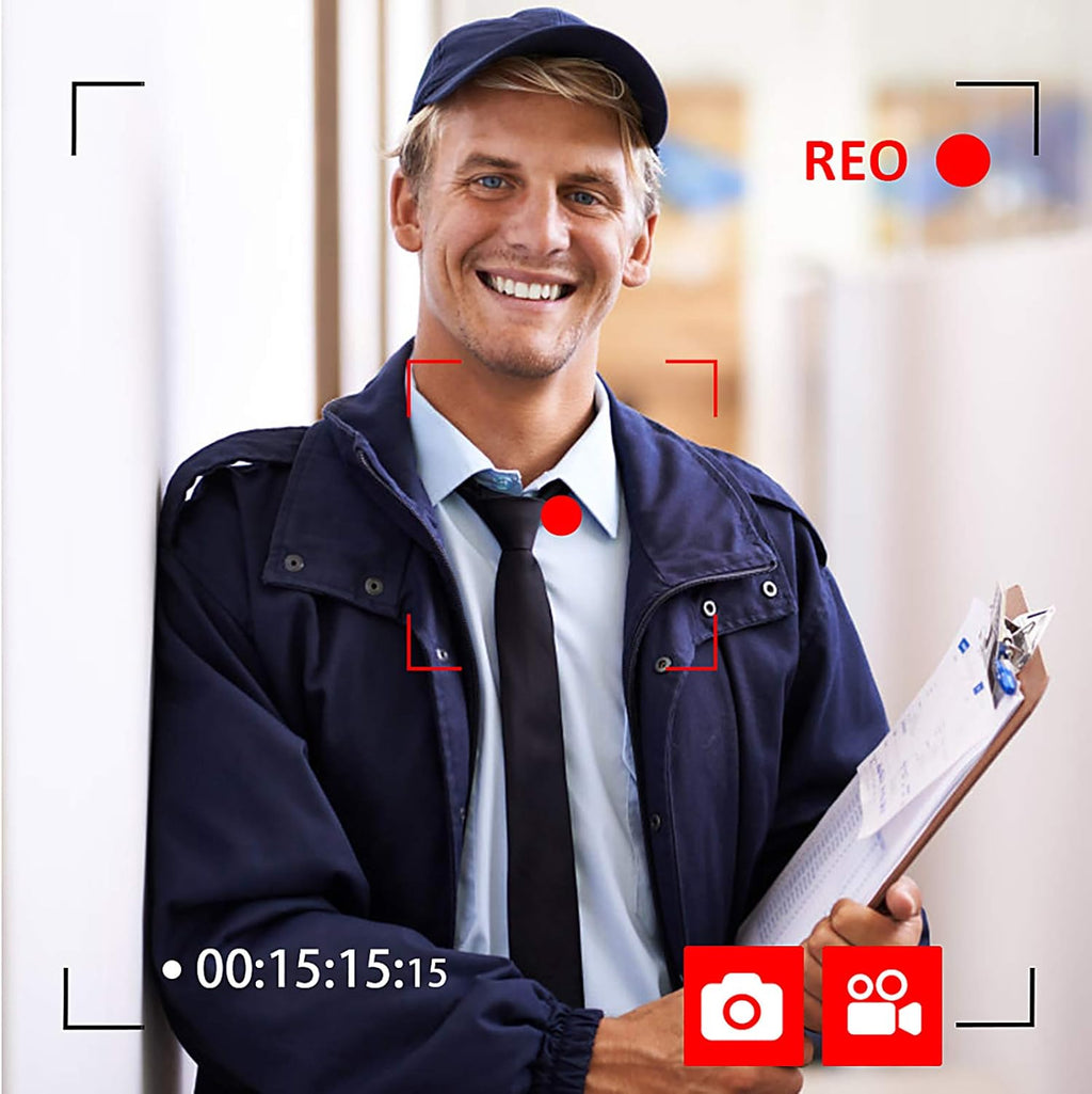 Wireless WIFI Video Door Phone IP Doorbell Intercom System with Camera 4 Wire 7 Inch Entry with 1x1080P Wired Camera Night Vision K82163