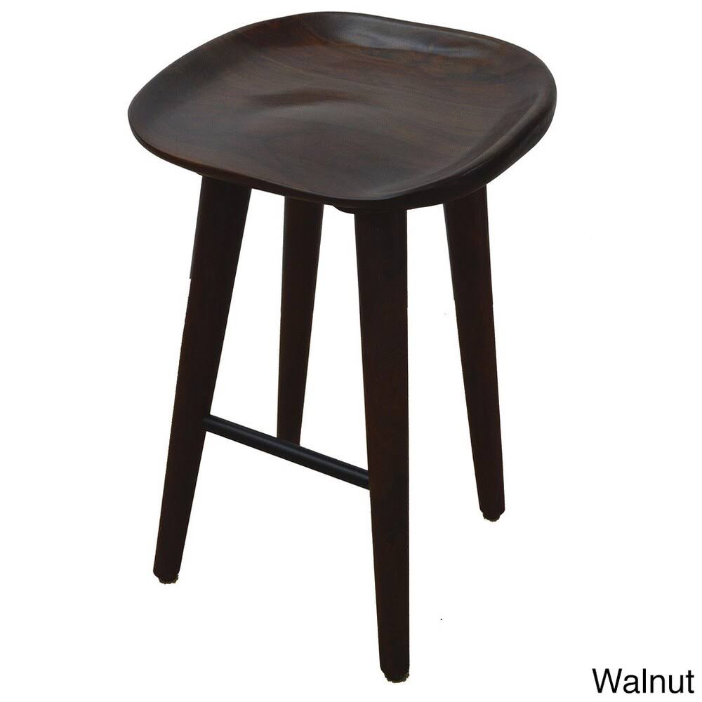 26-inch Solid Sheesham Wood Counter Stool Brown H9540
