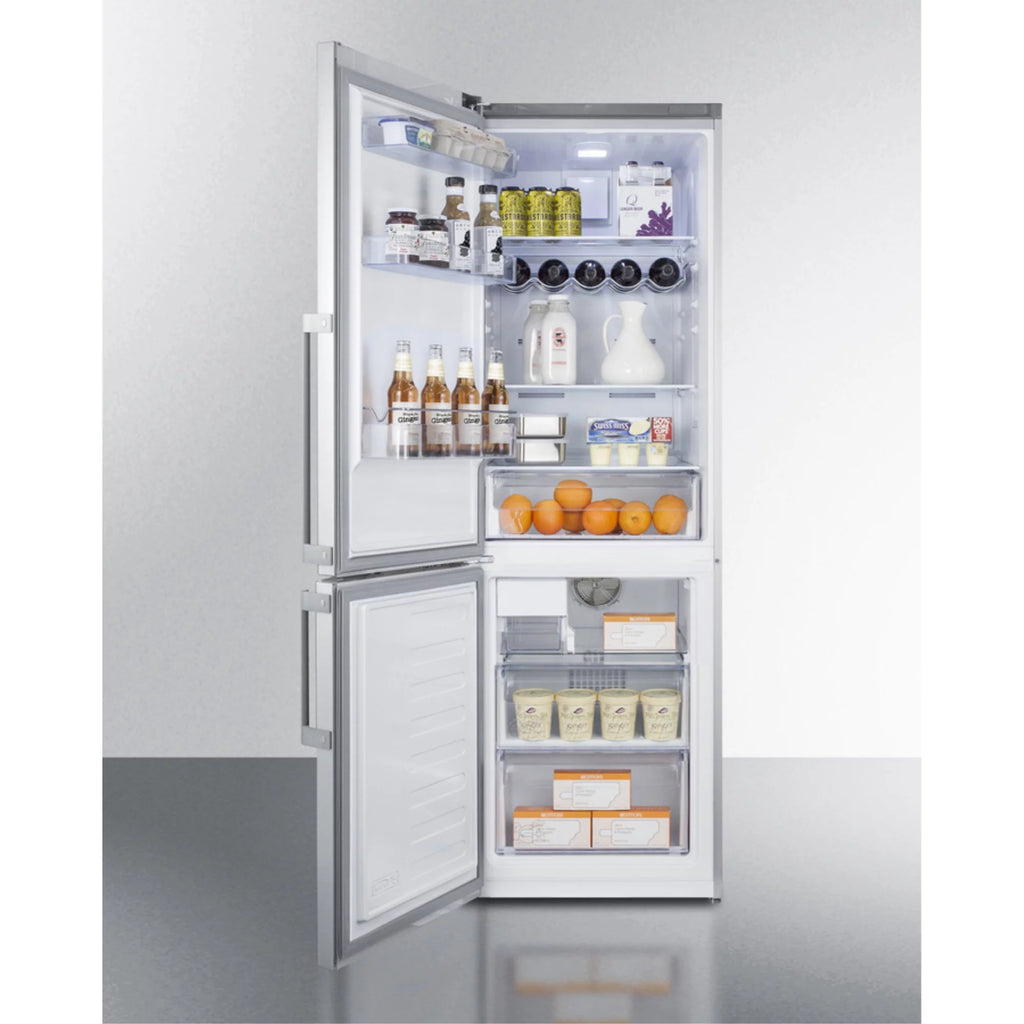 Stainless Steel Bottom Freezer Refrigerator with Icemaker V23753