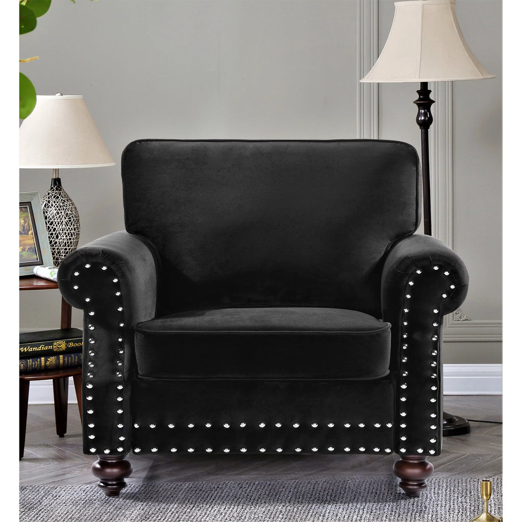 Grey Velvet Chair R379
