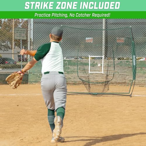 7x7 ft Baseball & Softball Net with Strike Zone F44641