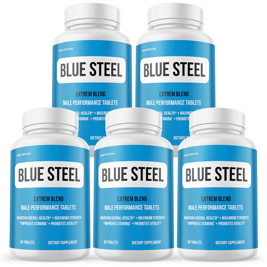 Blue Steel Male Health Tablets 5 Bottles Q4258