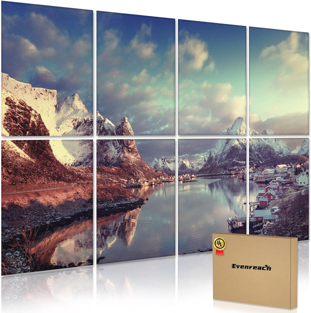 8 Pack Art Acoustic Panels 48X32Inches Sound Absorbing Q903