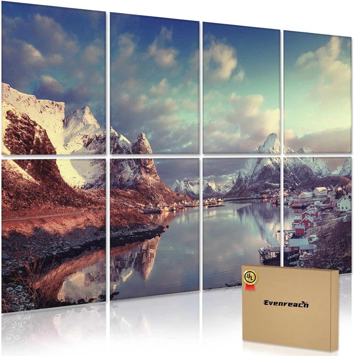 8 Pack Art Acoustic Panels 48X32Inches Sound Absorbing Q903