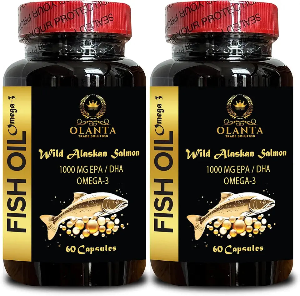 Wild-Caught Omega 3 Fish Oil Capsules 120 Capsules D2441
