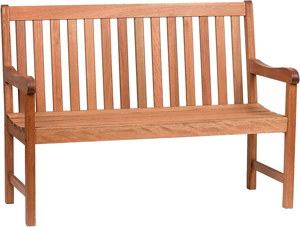 Light Brown Eucalyptus Wood Patio Bench T88568