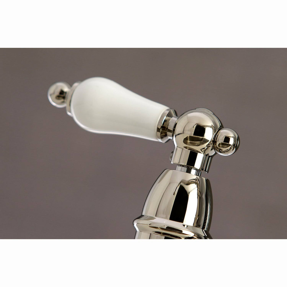 Brushed Nickel Bridge Kitchen Faucet with Sprayer D3606