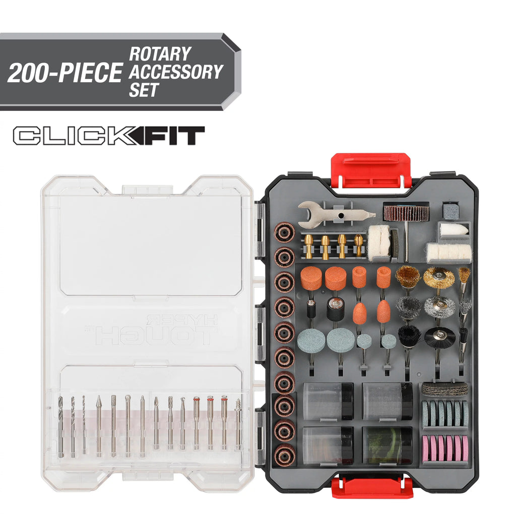 12V Cordless Variable Speed Rotary Tool with 40 Accessories and 200-Piece Accessory Kit M52419