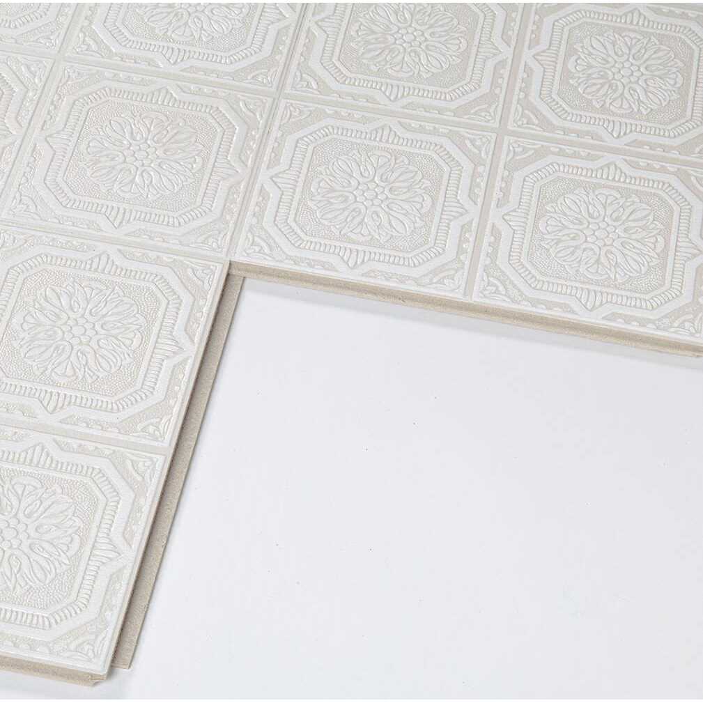 White 1 ft. x 1 ft. Fiberboard Ceiling Tile N680