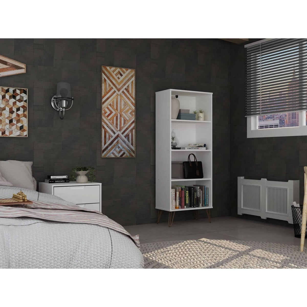 White Bookcase O349065