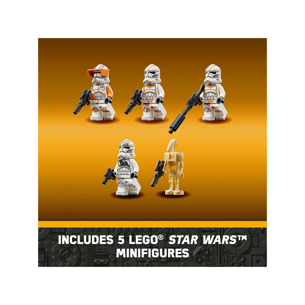 LEGO Star Wars AT-TE Walker Poseable Toy with 3 Clone Troopers, Dwarf Spider & Battle Droid Figures P7905