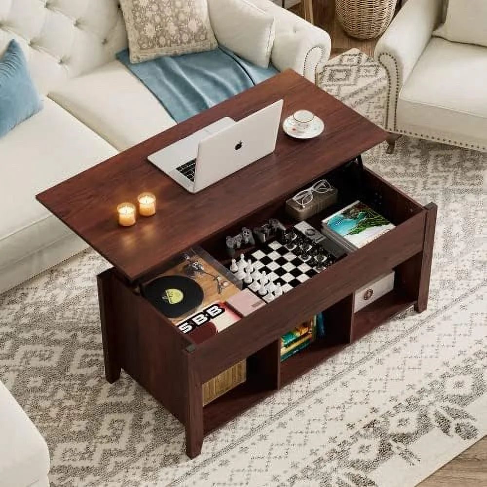 Lift Top Coffee Table with Hidden Compartments H2444