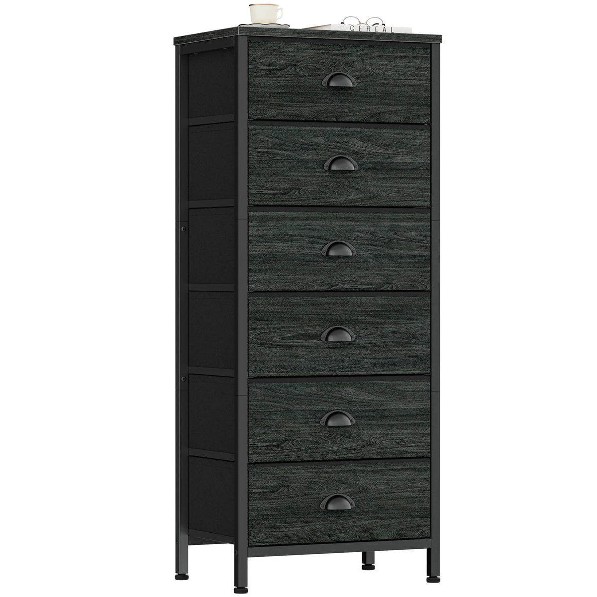 5 Drawer Dresser with Fabric Bins Z246