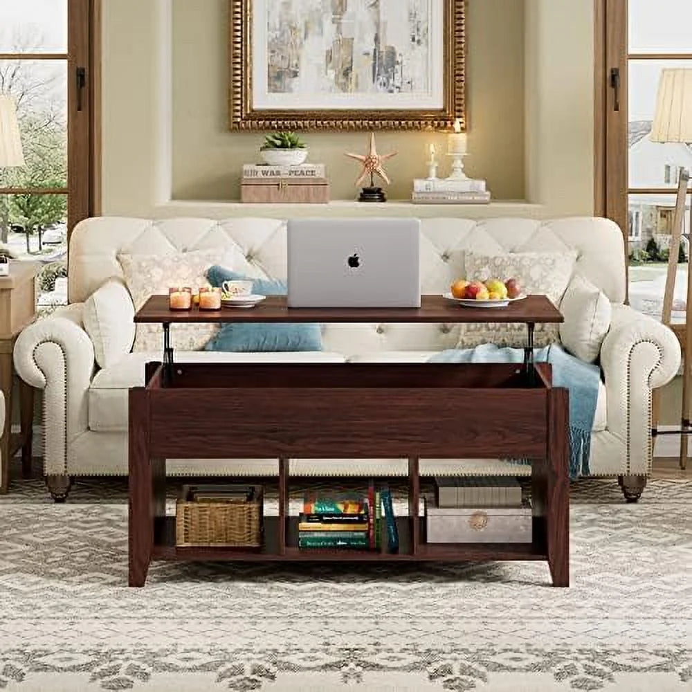 Lift Top Coffee Table with Hidden Compartments H2444