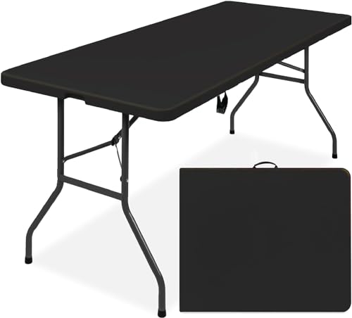 Black 4ft Plastic Folding Table V354813