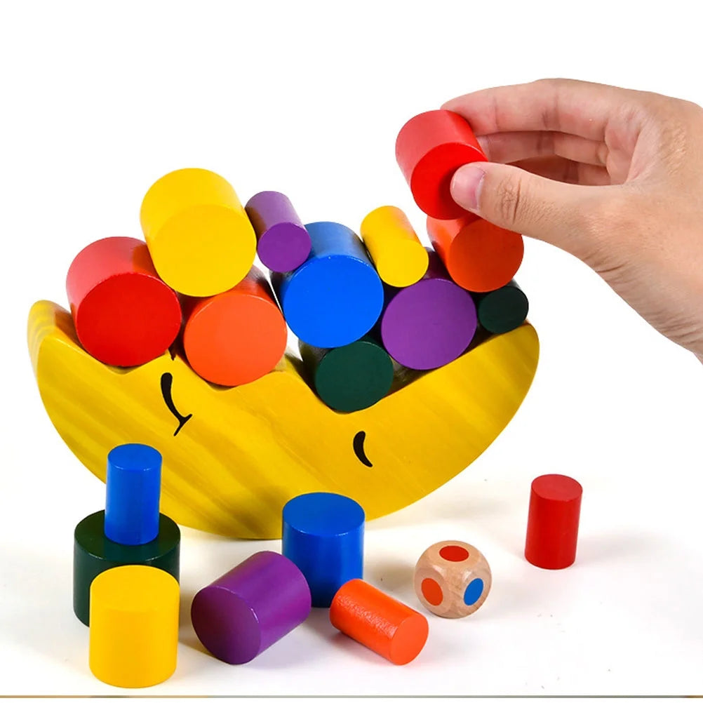 Wooden Stacking Game Building Blocks Y43212