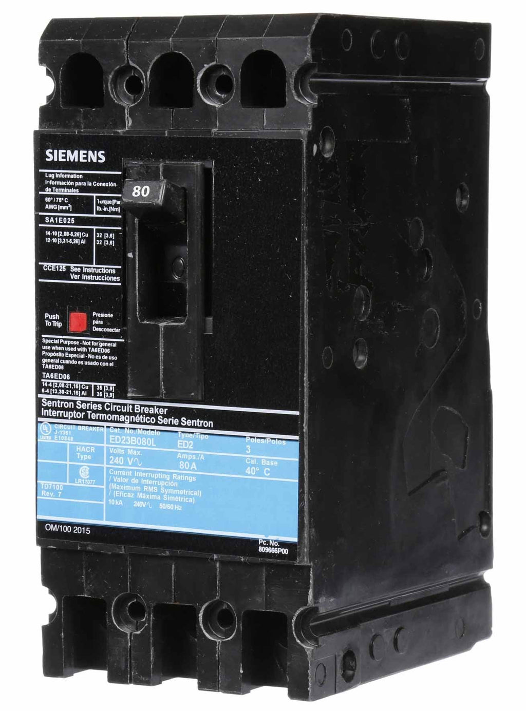 Molded Case Circuit Breaker H4407