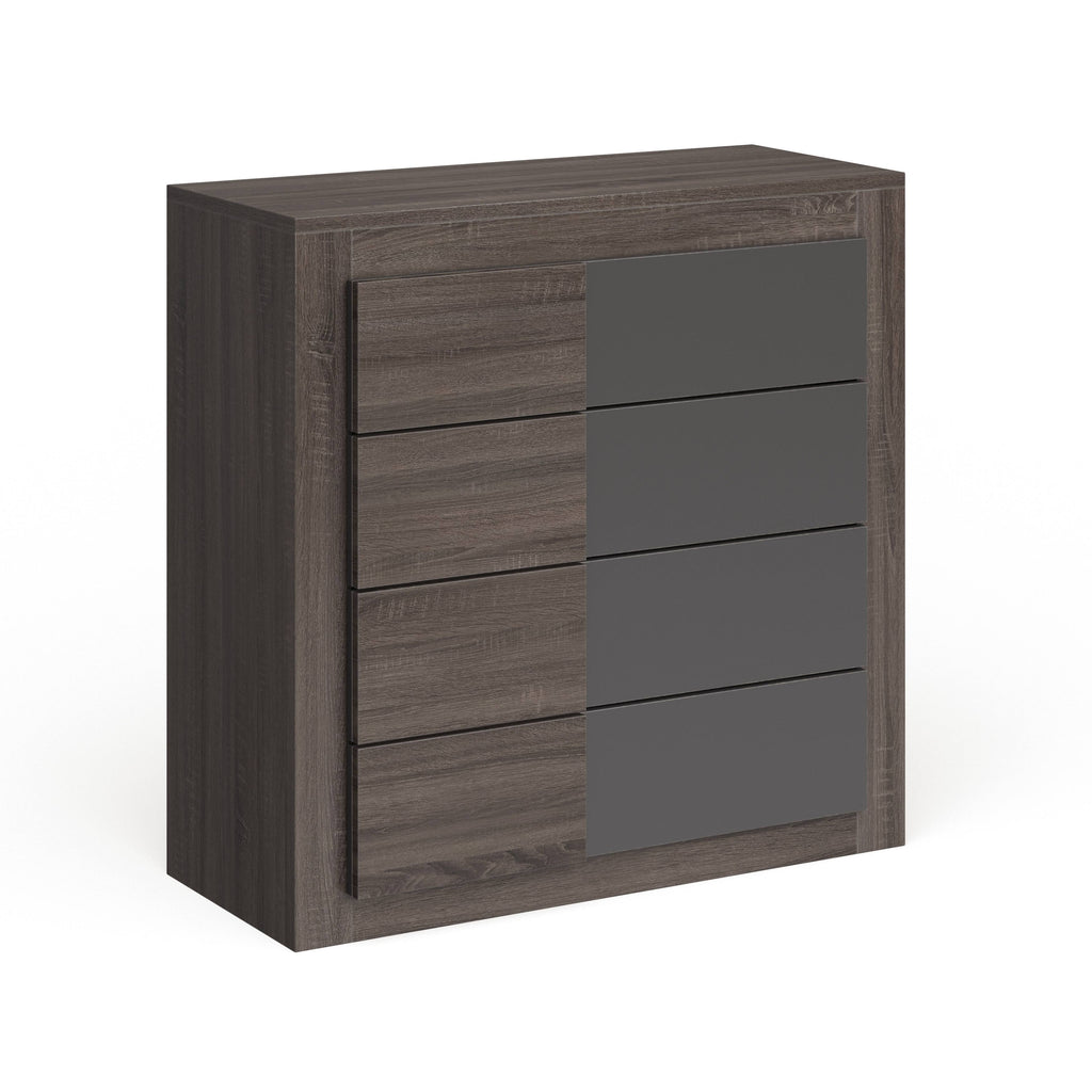 Dark Oak Finish 4-Drawer Chest L3517