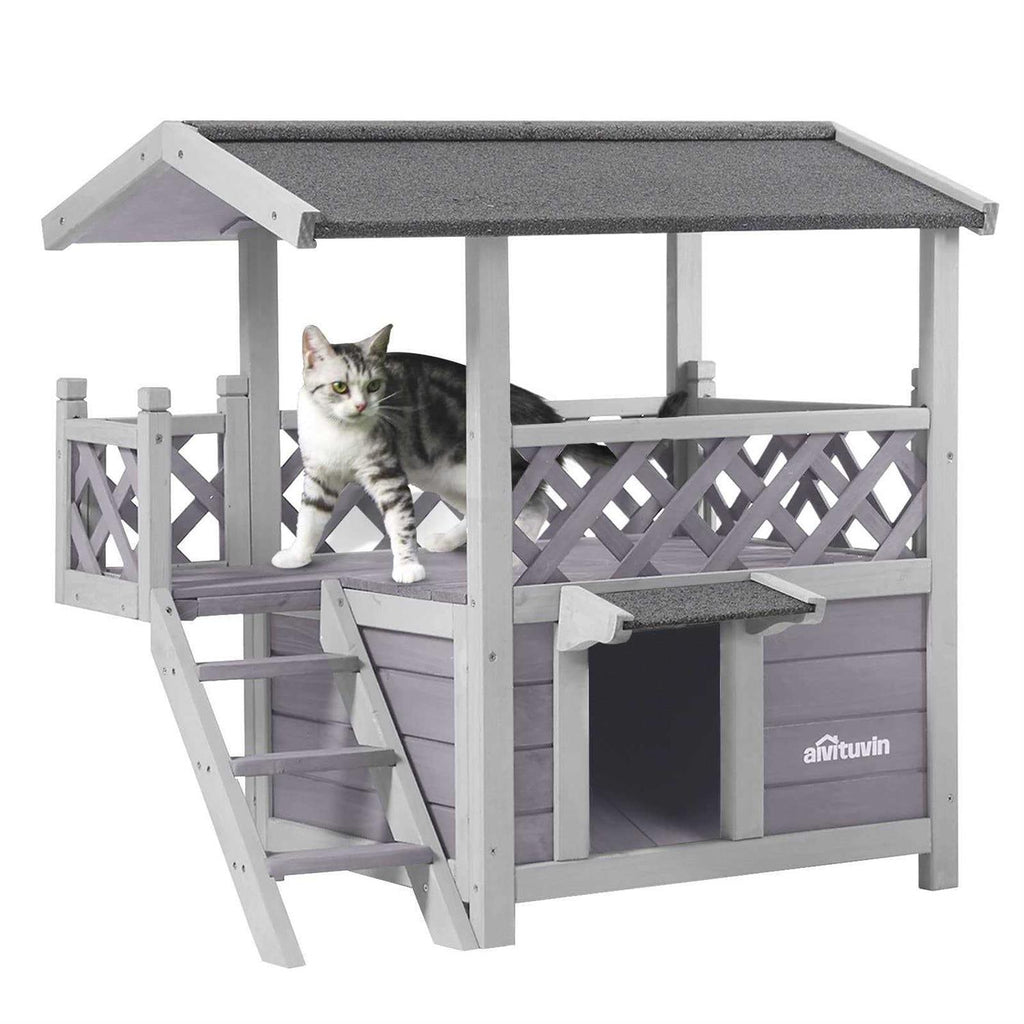 Feral Cat House with Escape Door H927396