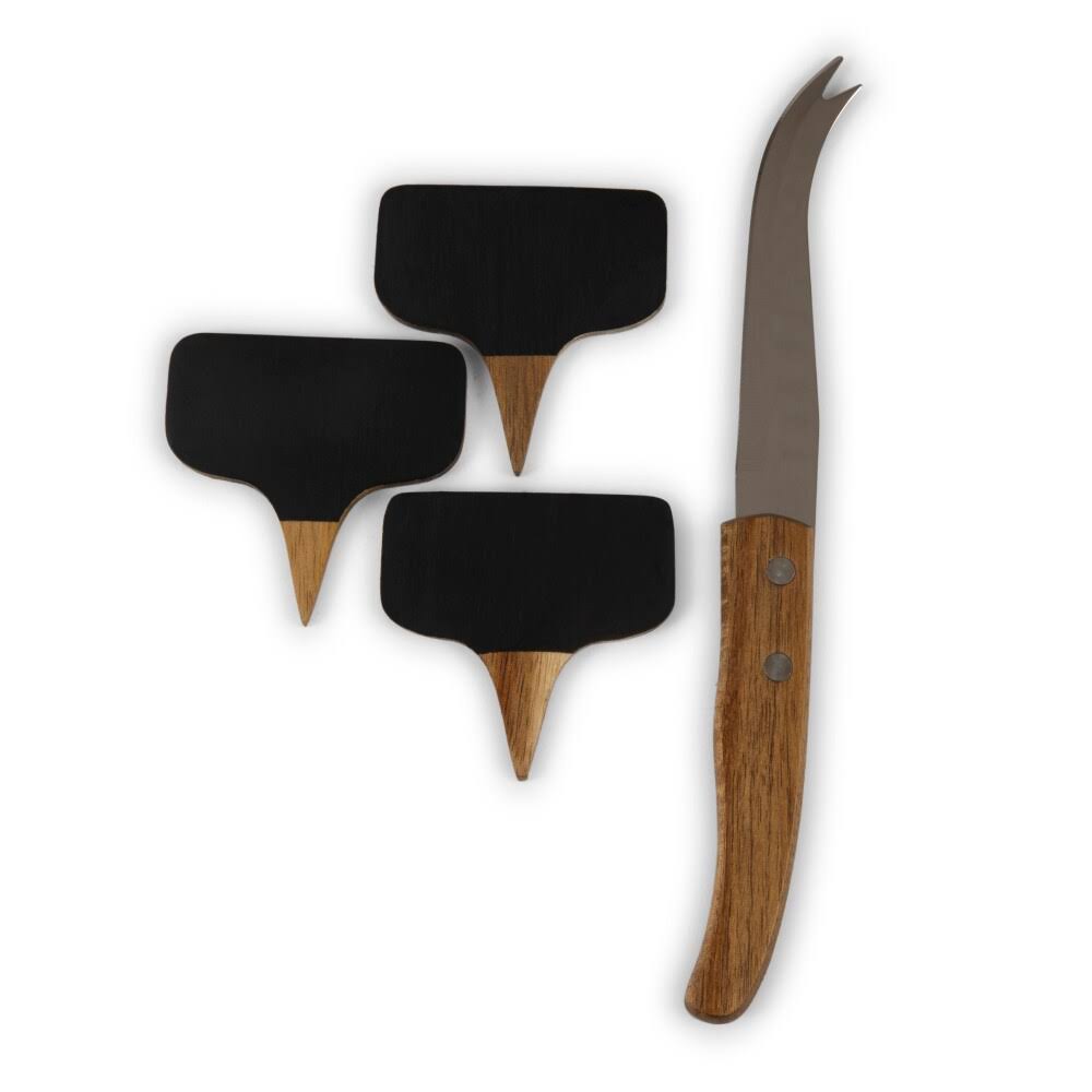 Acacia Cheese Board and Tools Set D835332